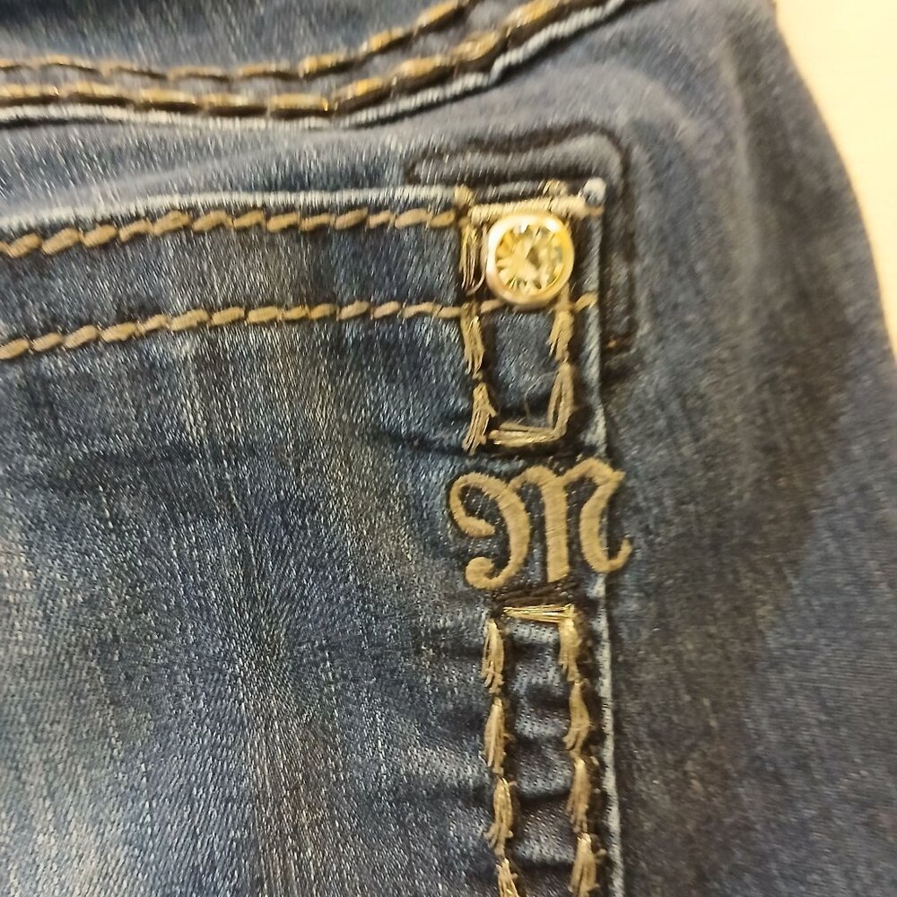 Miss Me Womens Mid-Rise Straight Jeans Size 26 32" Inseam Stretch #C-12 - Picture 8 of 10